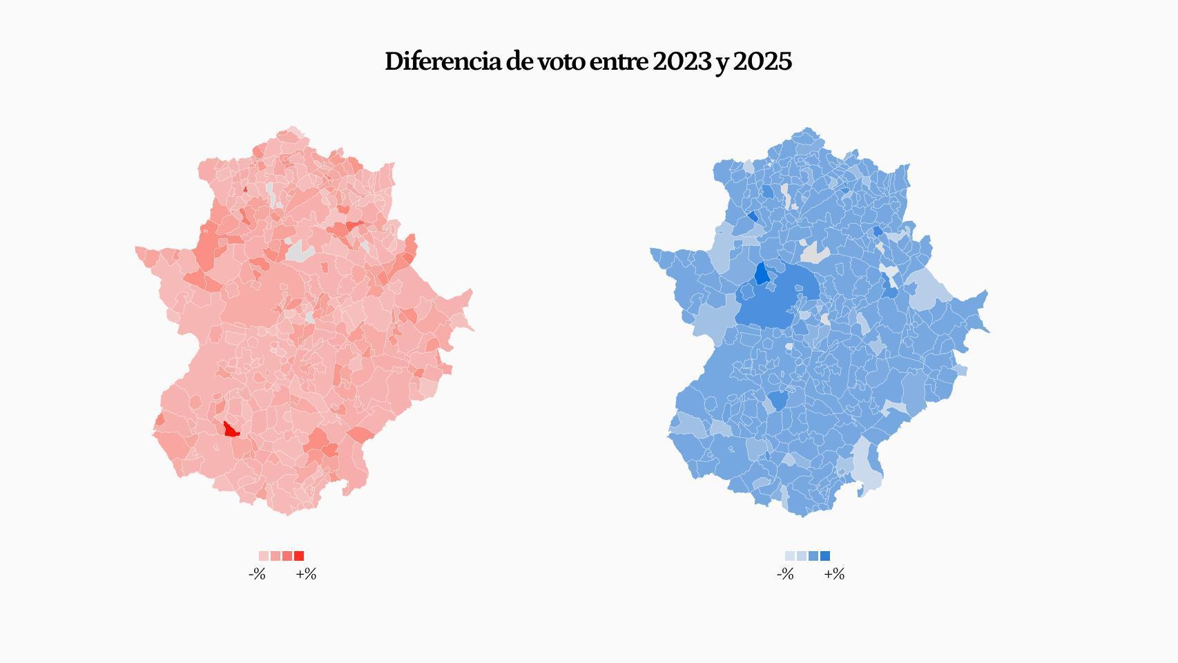 139 municipios y más de 100.000 votos perdidos: el hundimiento del PSOE en Extremadura, en cifras