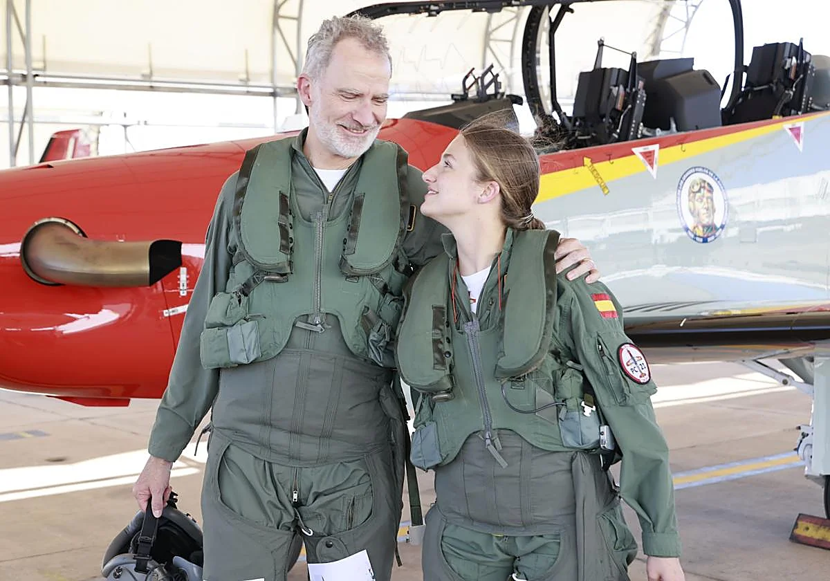 Un vuelo para la historia del Rey y la Princesa