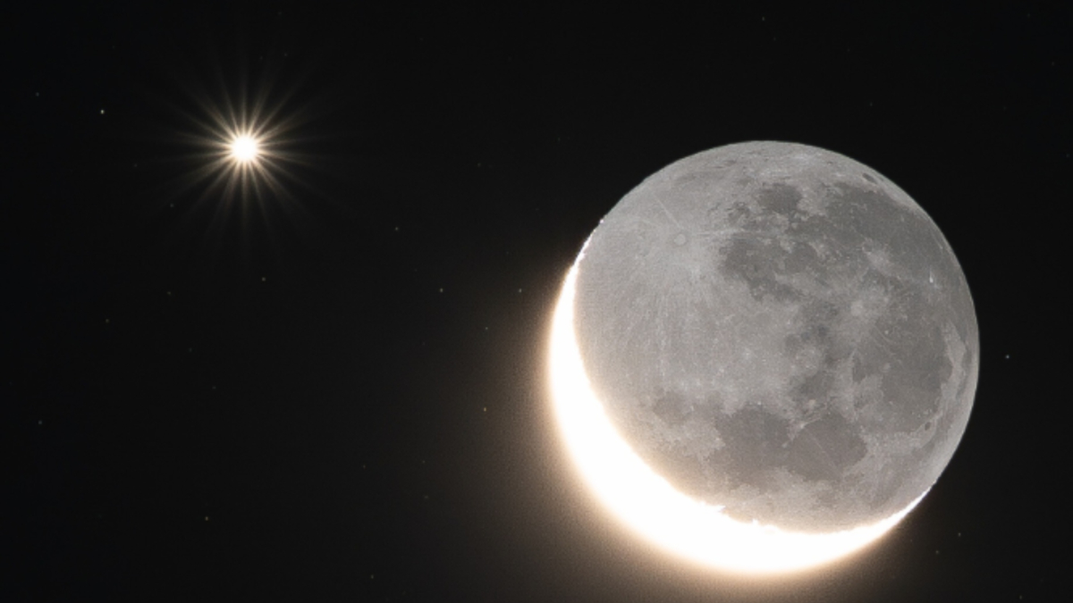 Lo que muchos se preguntan al mirar la Luna: ¿Qué es el punto blanco que aparece a su lado?