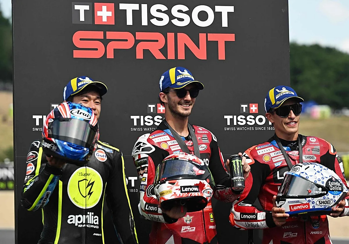 Bagnaia recupera su mejor versión al sprint y Márquez suma un valioso podio