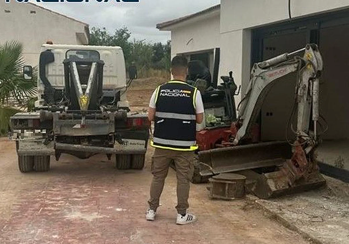 Detenido por robar maquinaria y material de obra en Málaga valorados en 43.000 euros