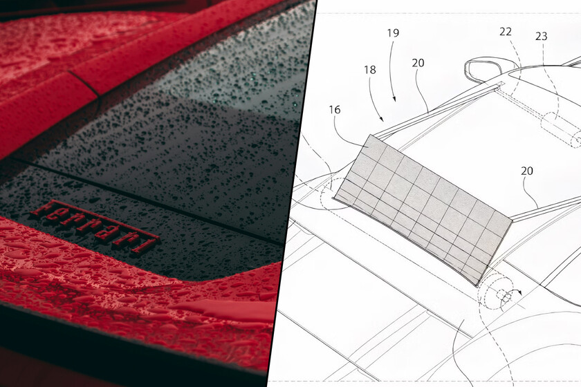 Ferrari quiere que tu coche se cargue solo al sol mientras está aparcado. Una de sus patentes explica cómo