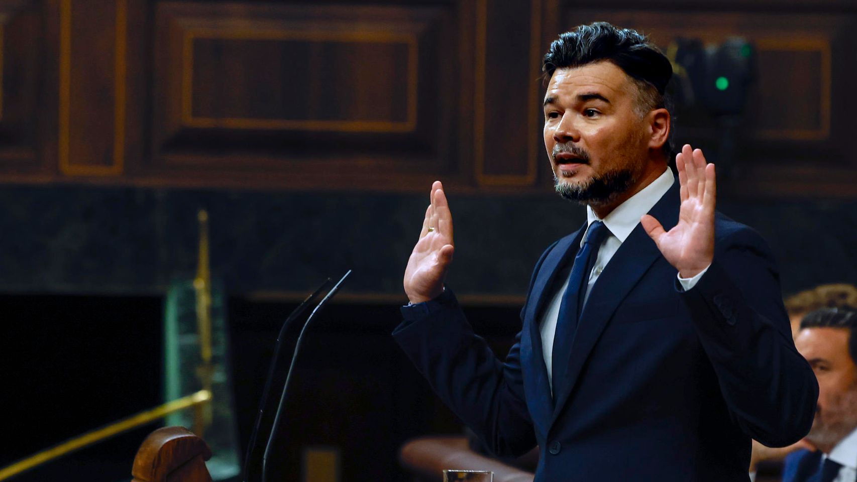 Rufián contra Sánchez: "Negocié con Ábalos y su palabra era palabra de Dios y Dios era Pedro Sánchez, no me ponga caritas"