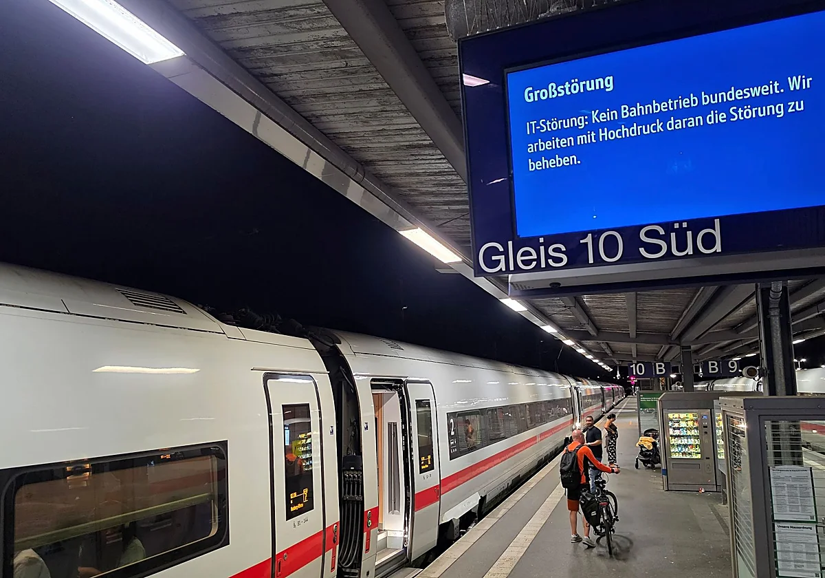 Paralizados todos los trenes de Alemania por un fallo en el anticuado sistema de conexión 2G