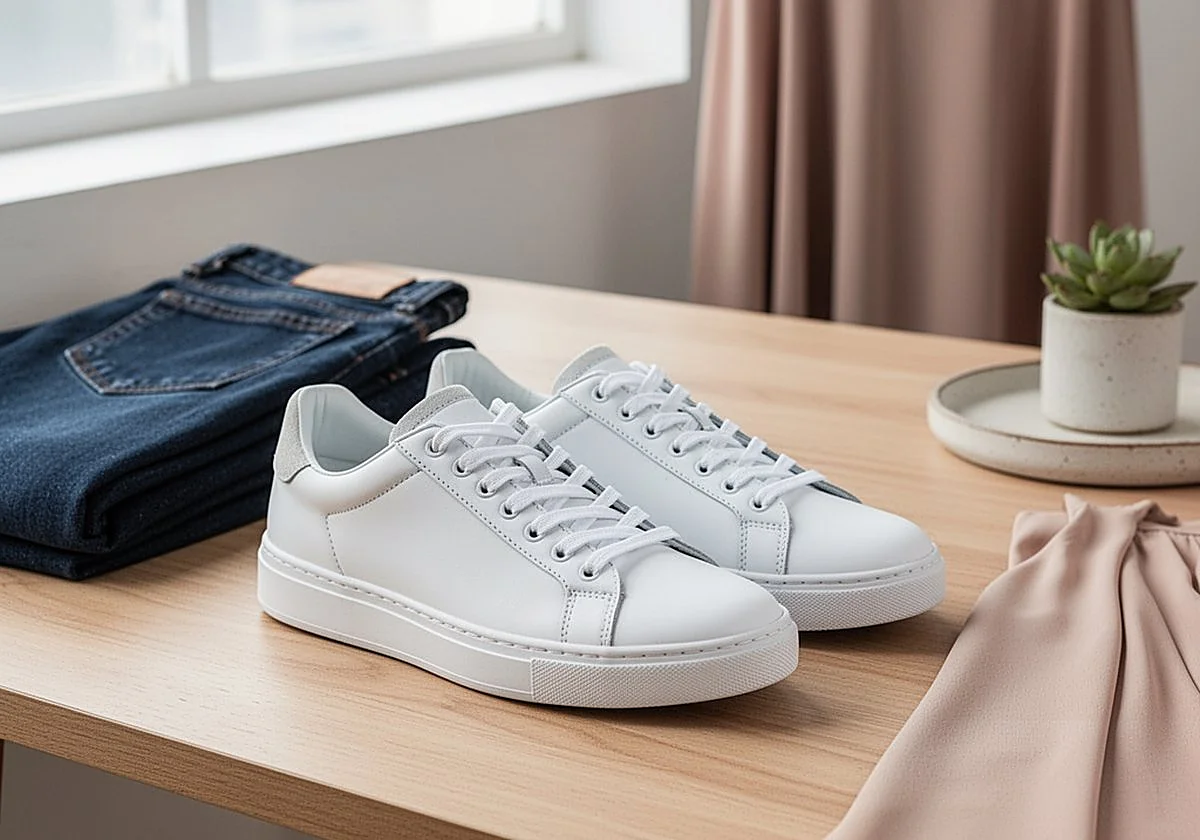 Necesitas una de estas deportivas blancas porque nunca pasan de moda y combinan con todo