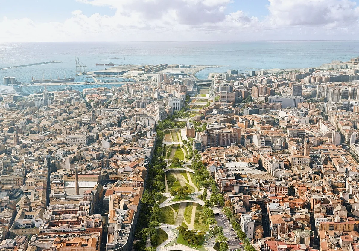 Dos empresas aspiran a redactar el proyecto de las 'plazas-puente' para el Guadalmedina