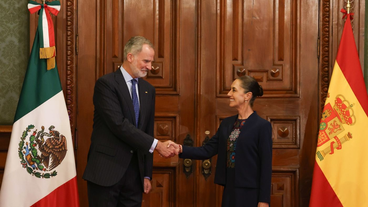 Claudia Sheinbaum recibe al rey Felipe VI en México para sellar la normalización de la relación entre ambos países