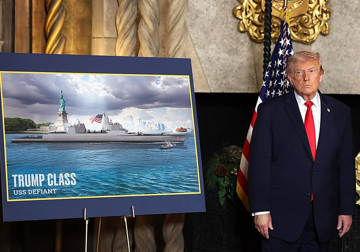 Trump anuncia una nueva clase de buque de guerra que llevará su nombre