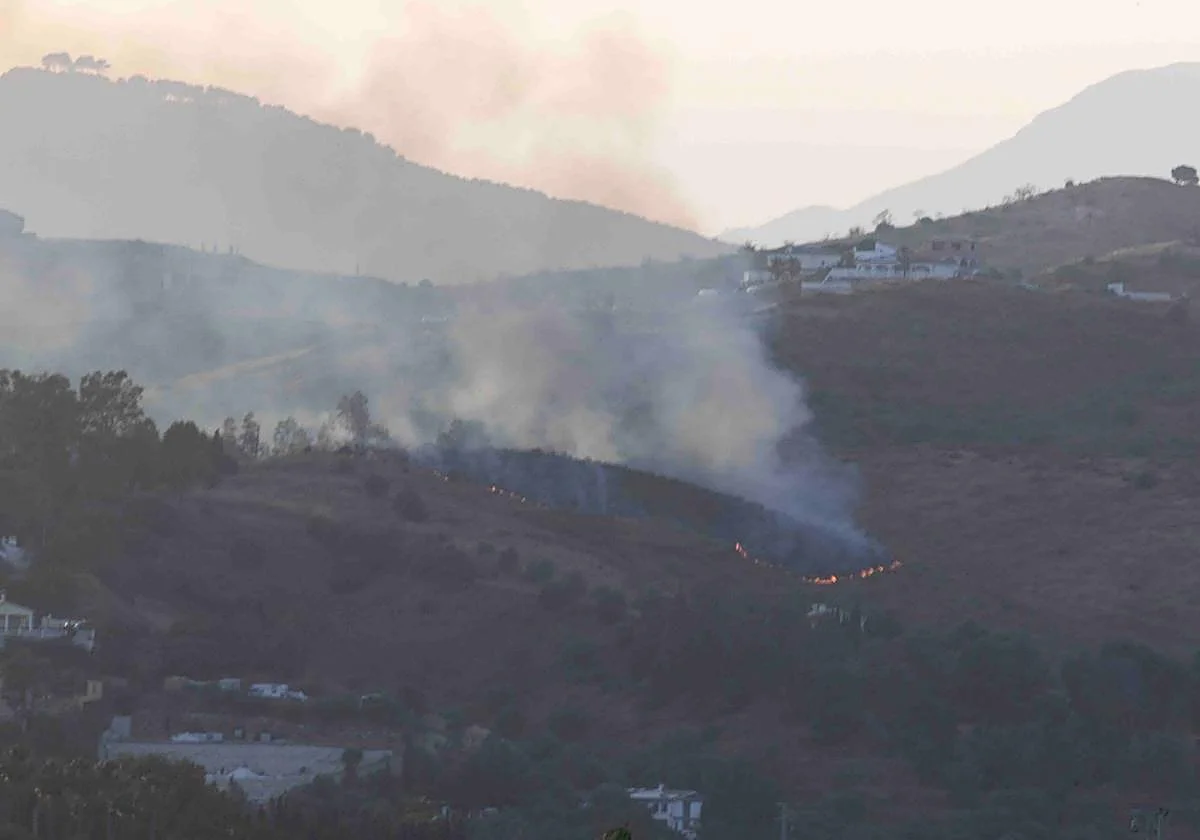 Declarado un incendio forestal en Mijas, el segundo del día en la provincia de Málaga