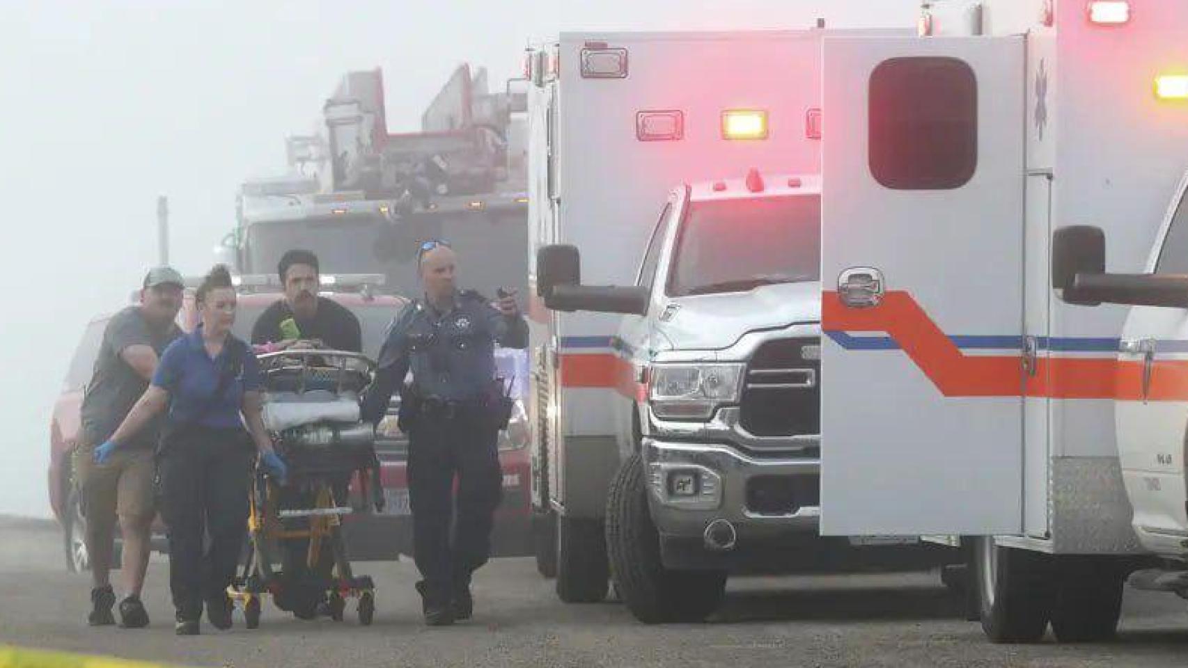 Al menos cinco muertos y dos supervivientes al estrellarse un avión de la Marina de México en Texas (EEUU)