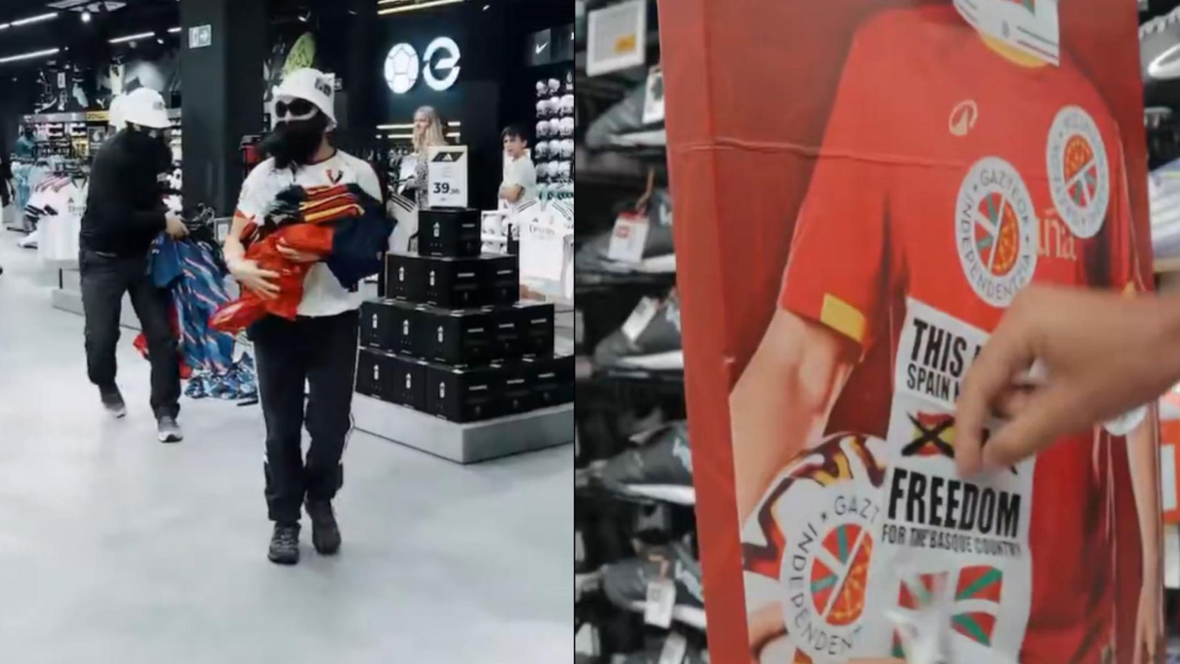 La 'moda' de los 'abertzales': del saqueo para acabar con las camisetas de la Selección, a "señalar" a la Ertzaintza