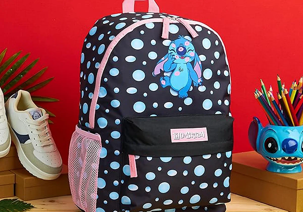 No te pierdas esta selección de mochilas de Stich para que empiecen el año estrenando