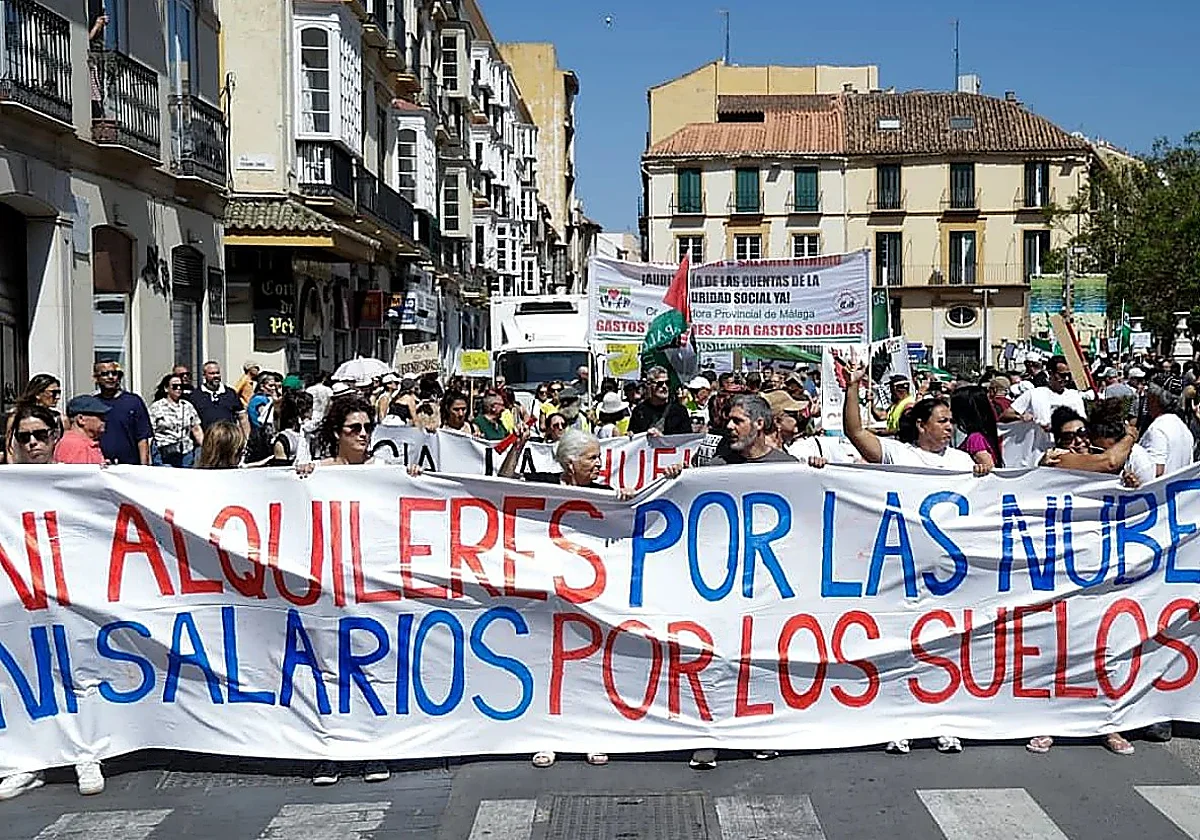 Malaga housing protest: "No more sky-high rents, no more rock-bottom wages"