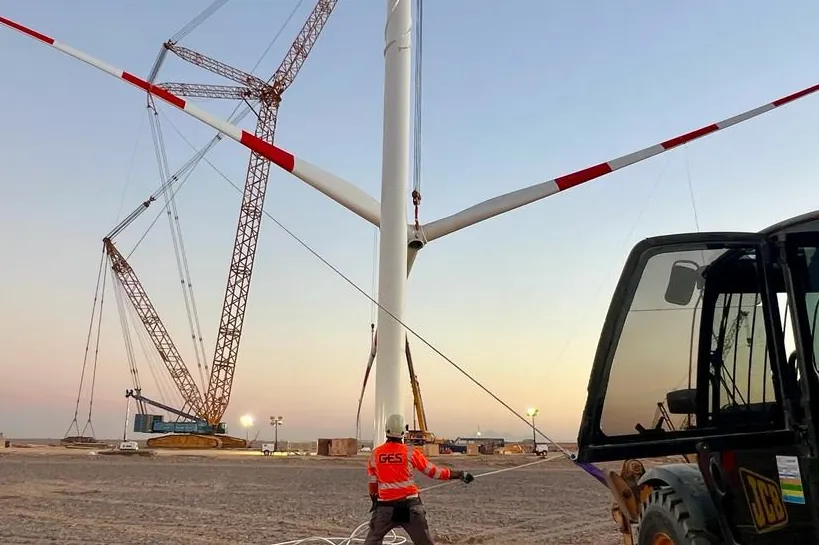 GES prevé aumentar este año un 20% su facturación en el negocio de instalación eólica