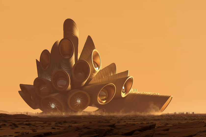 Arabia Saudí vuelve a la carga con un nuevo edificio futurista: un observatorio de aspecto alienígena en medio del desierto