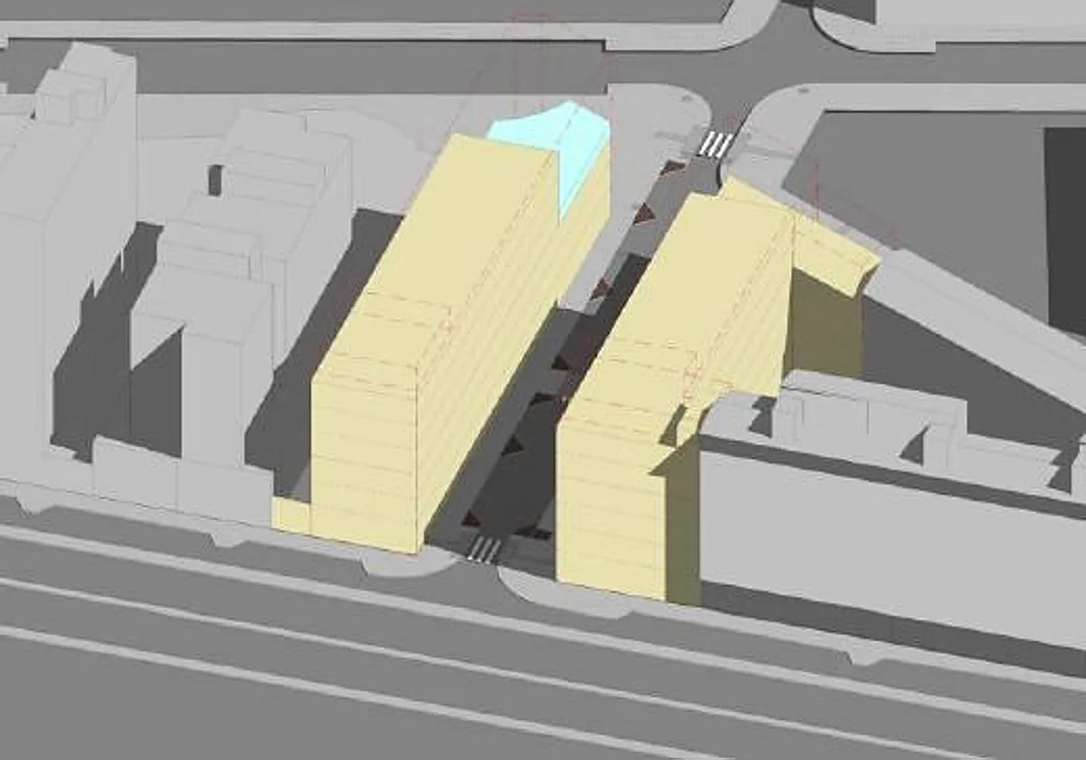 Proyectan dos edificios de uso hotelero junto a la avenida de Juan XXIII en Málaga