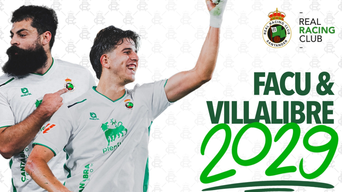 Villalibre y Facu firman por el Racing hasta 2029