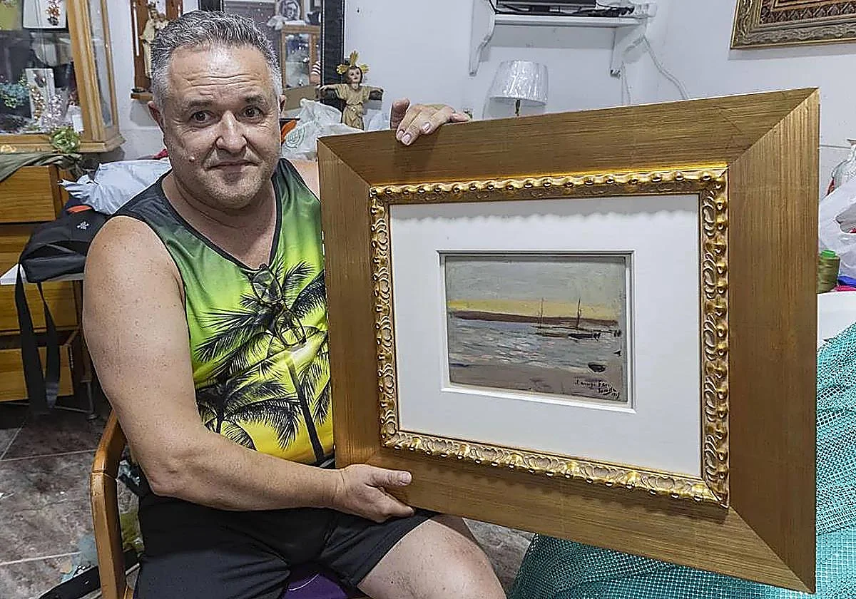 El murciano que salvó el cuadro de Sorolla perdido en Sevilla: «Lo cogí por el marco»