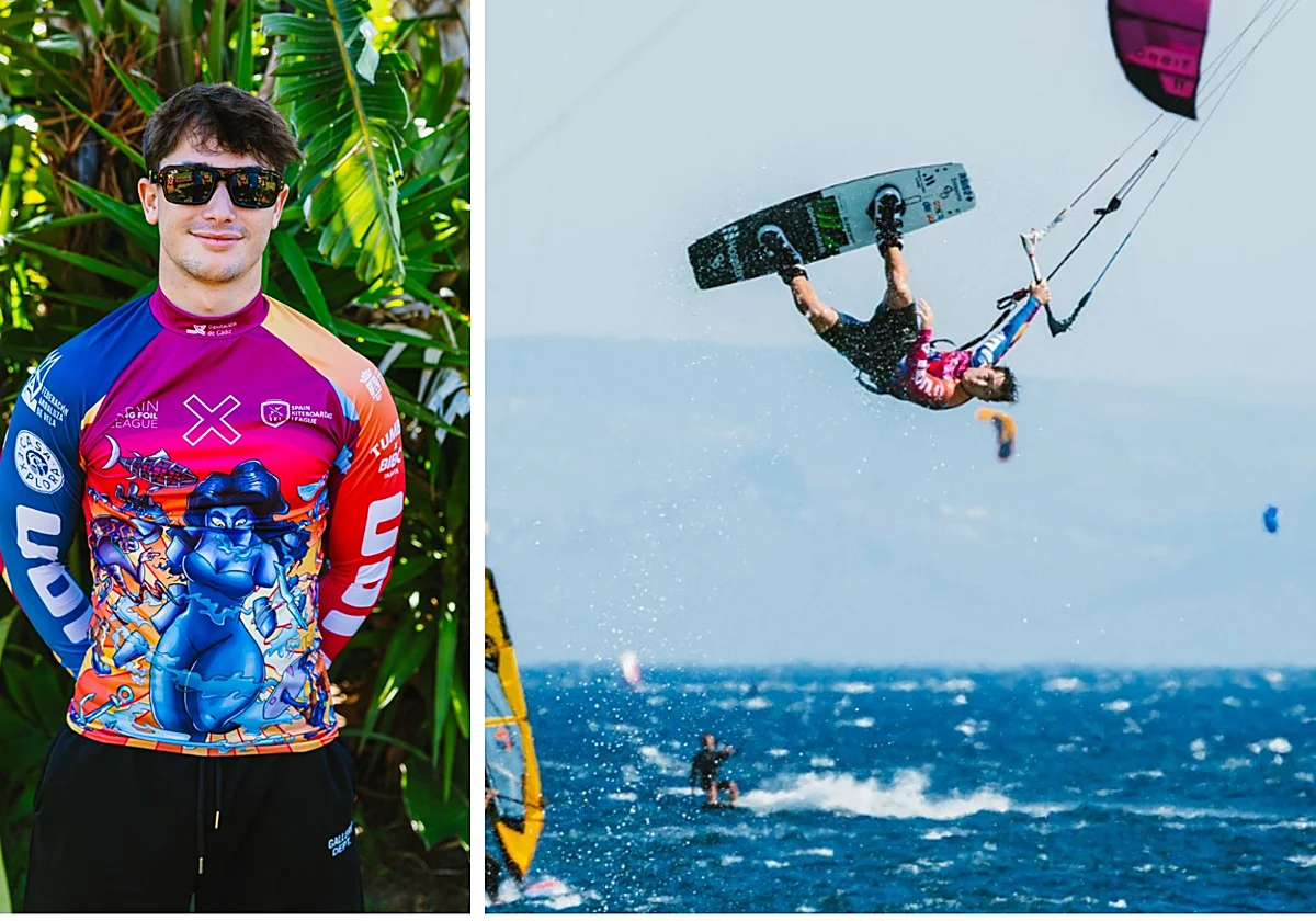 Rafa Montero vuela en Tarifa y logra su tercera corona nacional en kiteboarding
