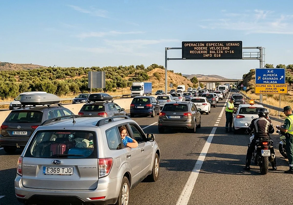 La DGT se prepara para una movilidad récord impulsada por el eclipse solar y la baliza conectada