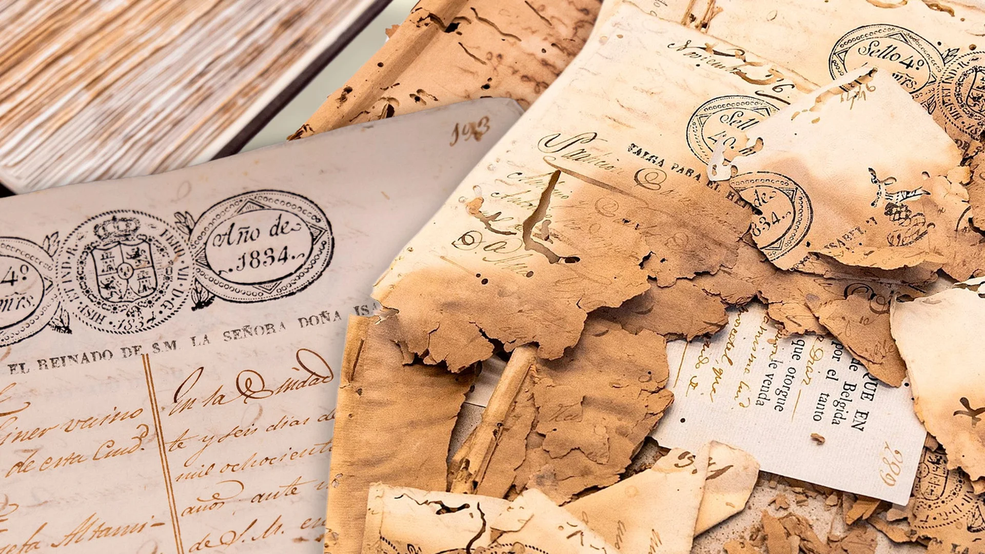 Así se restauran los documentos históricos de Málaga