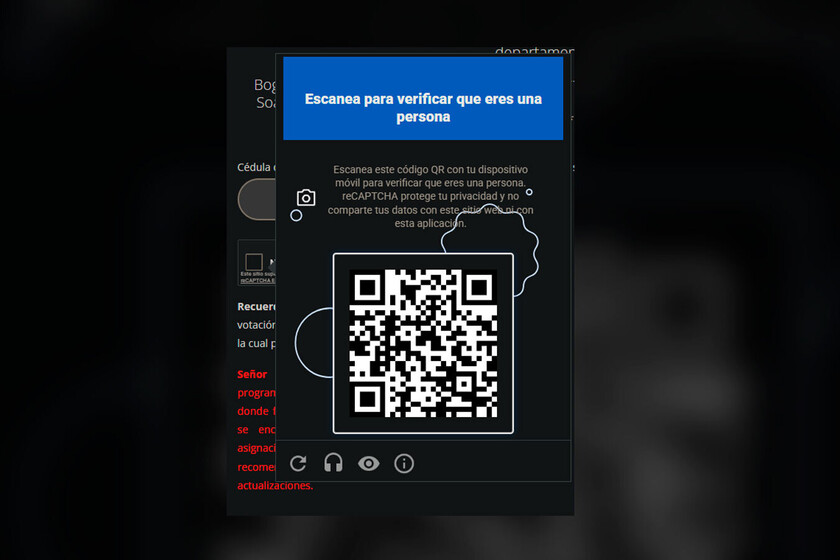 Seleccionar todos los semáforos ya no es suficiente para demostrar que no eres un robot. Ahora hay que escanear códigos QR