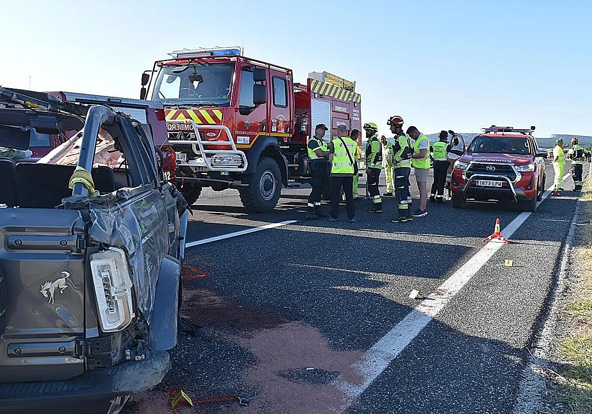 La niña superviviente del accidente de Palencia en el que murieron sus padres y hermanos está «estable»