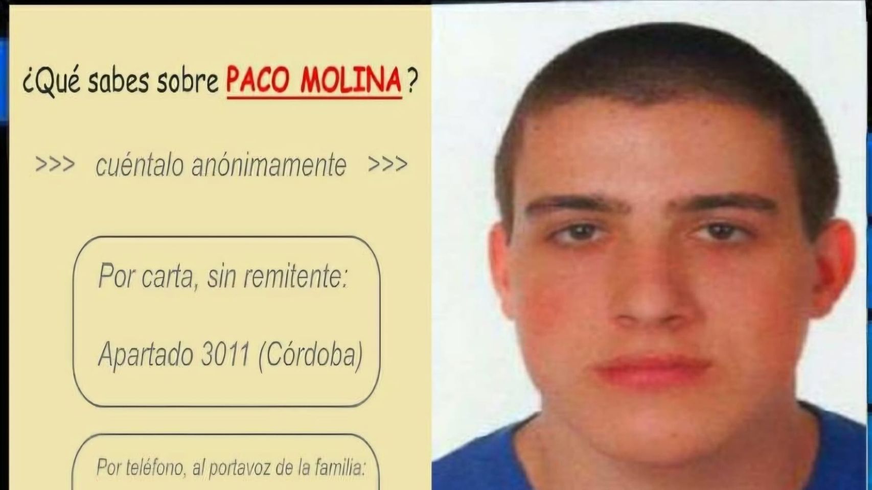 La búsqueda sin fin de Isidro y Rosa de su hijo Paco, que hace 11 años desapareció tras subir a un bus: "Alguien sabe algo y calla"