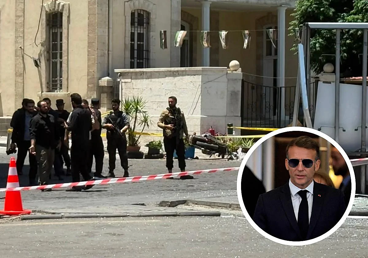 Un atentado con explosivos cerca del hotel de Macron en Damasco deja al menos 18 heridos