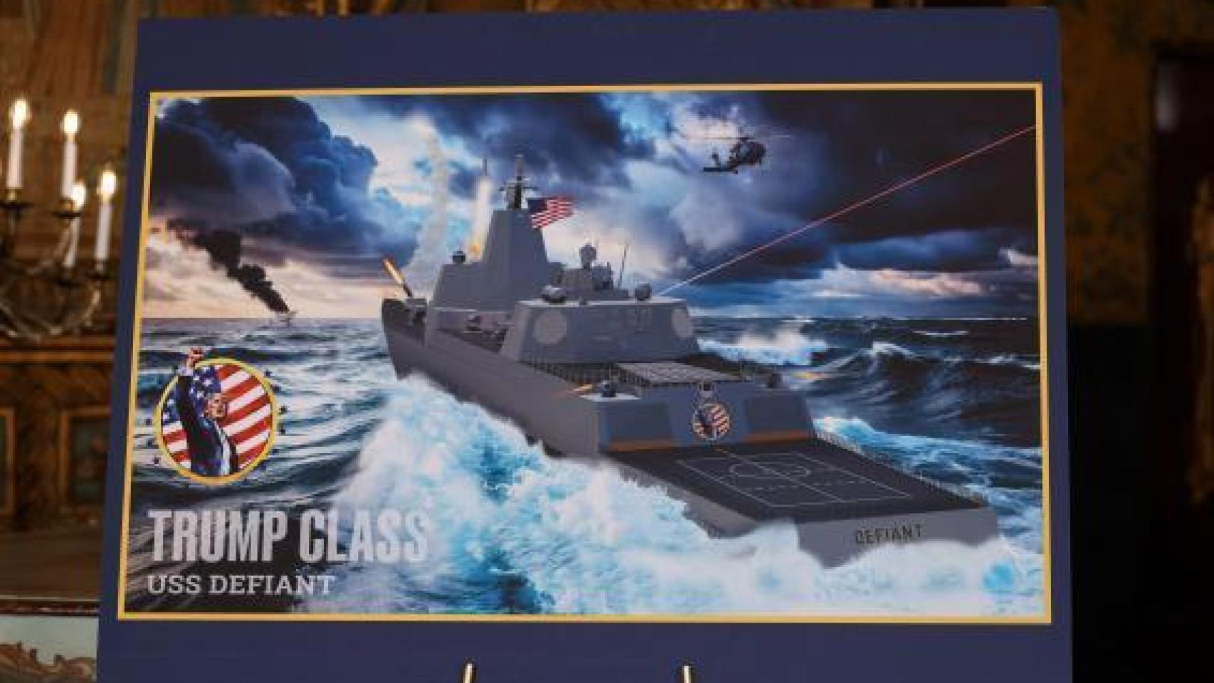 Los acorazados "clase Trump" presentados por el presidente de EEUU reabren un debate superado en la guerra naval