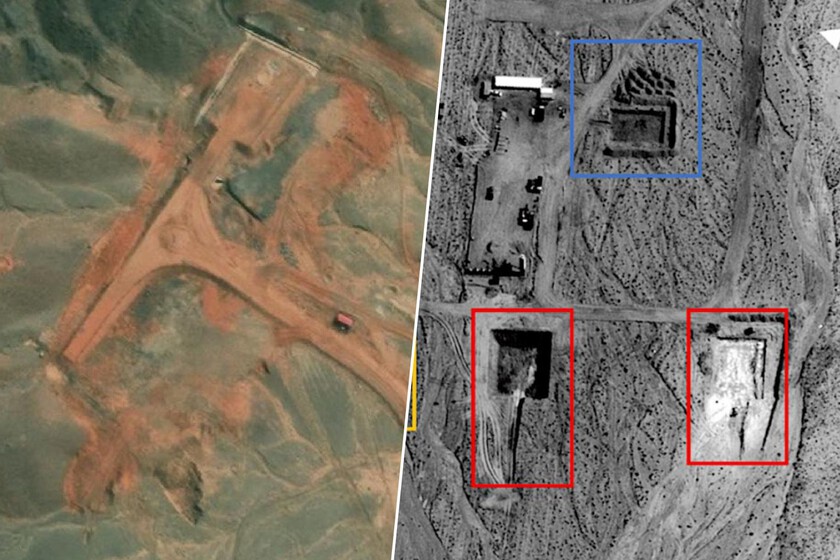Imágenes satelitales no dejan dudas: China ha levantado dos misteriosos "rectángulos" en mitad del desierto que apuntan a Taiwán