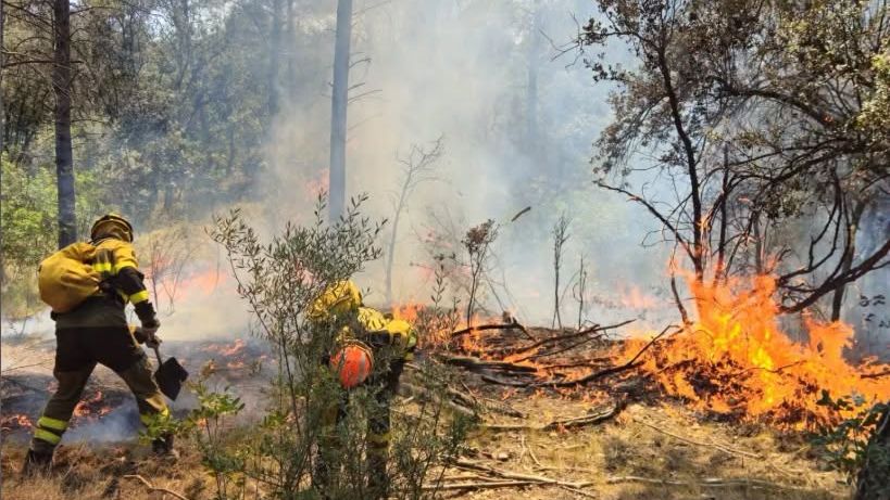 Aragón pide la zona catastrófica para Leciñena, Robres y Alcubierre tras los graves incendios forestales