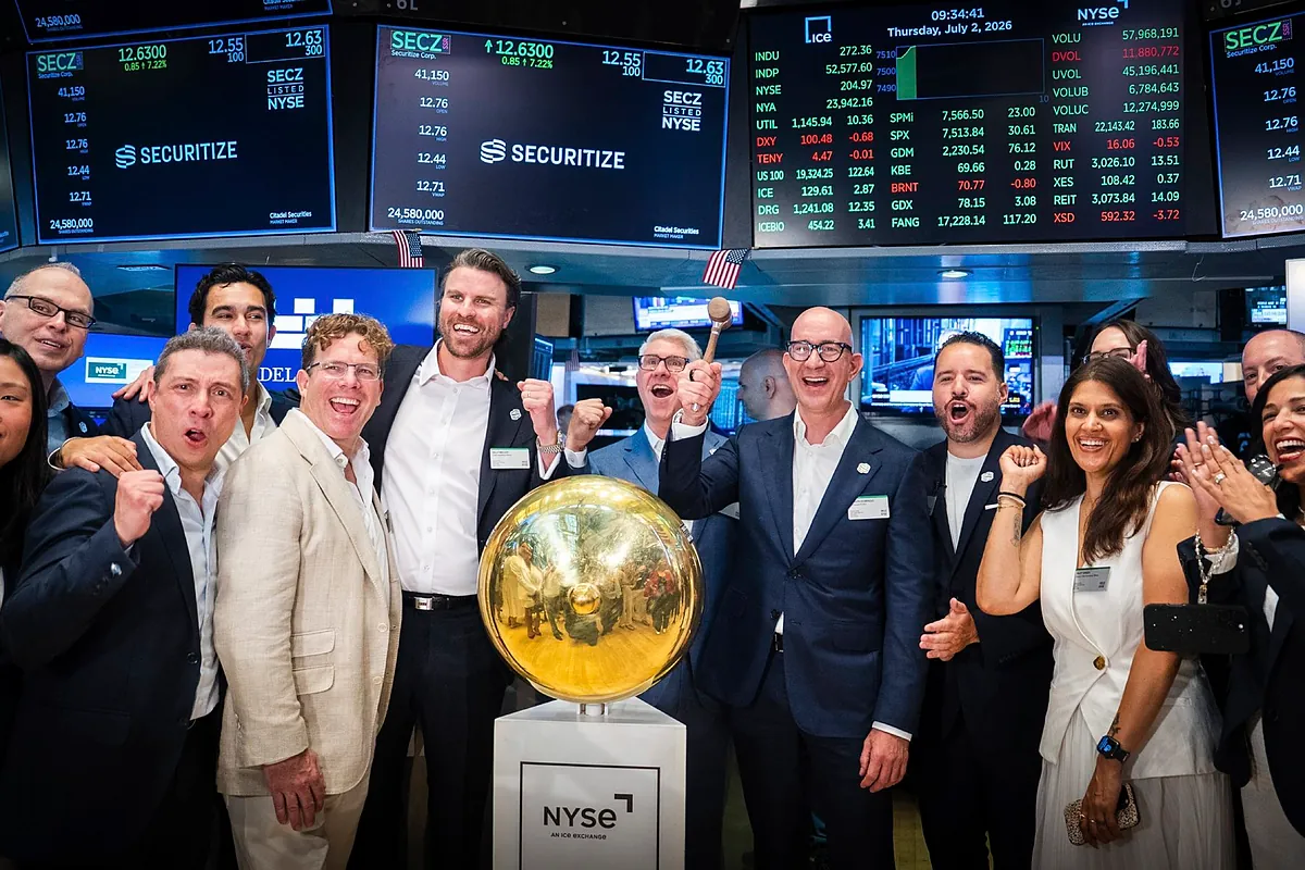 Securitize, el unicornio español en Wall Street, se desploma un 30% desde su debut