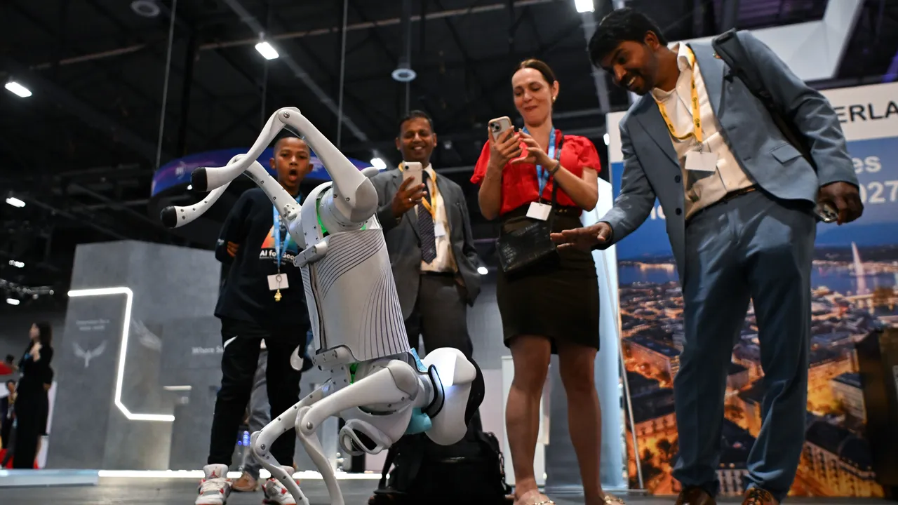 Los robots y el espectáculo distrajeron del urgente debate sobre la IA en la ONU