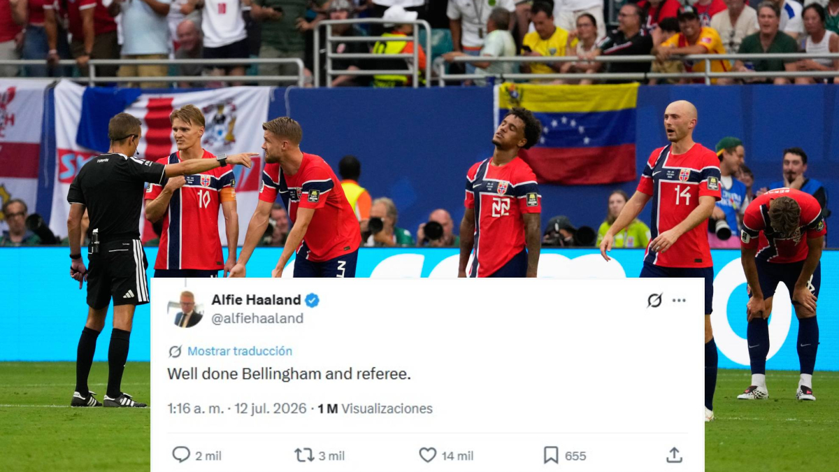 El padre de Haaland compara el partido de Bellingham con el del árbitro