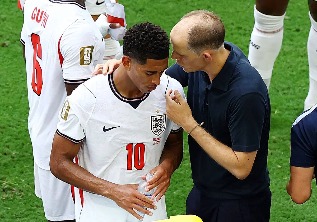 Pelea entre Tuchel y Bellingham tras el partido: «Quizá no sabe lo duro que es jugar en estas condiciones contra Haaland»