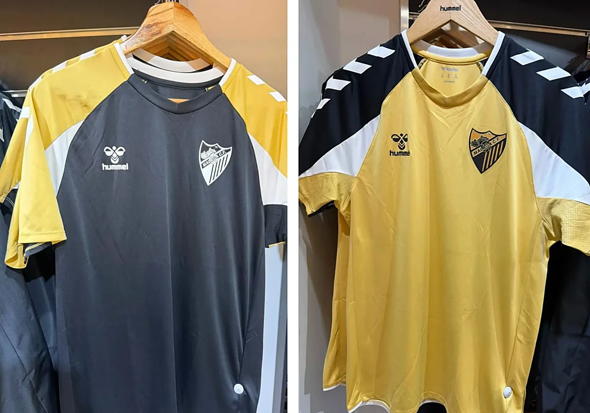 Las prendas de entrenamiento del Málaga saldrán a la venta la semana que viene