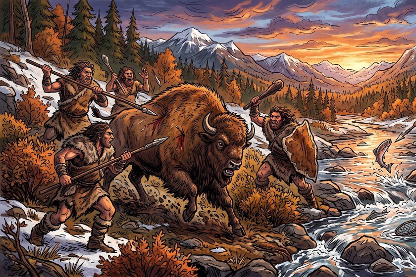La primera "red social" de la historia tiene 57.000 años, la formaban cazadores y recolectores y sirvió para evitar la extinción