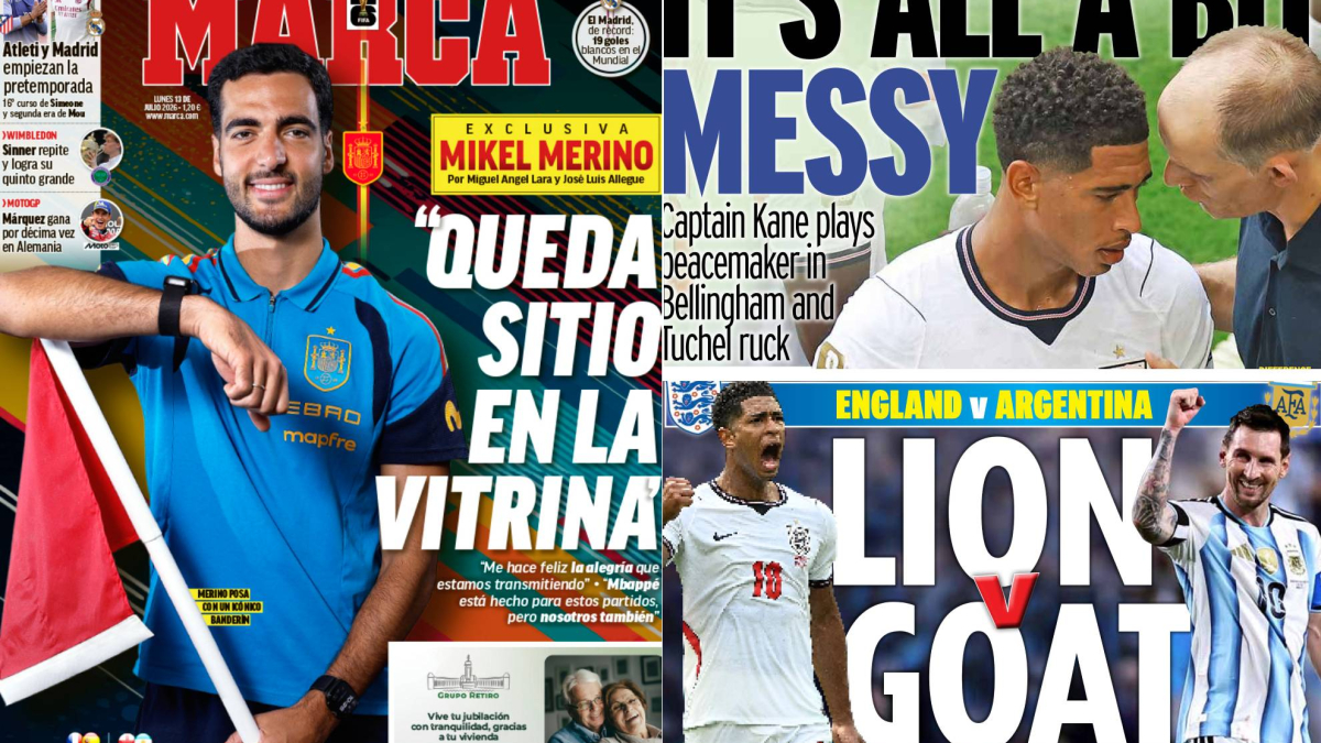 Genial portada en Inglaterra: el león contra la cabra