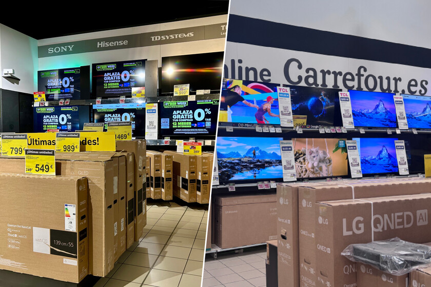 Cinco teles que puedes comprar hoy en Carrefour a precio de outlet y ahorrándote el IVA