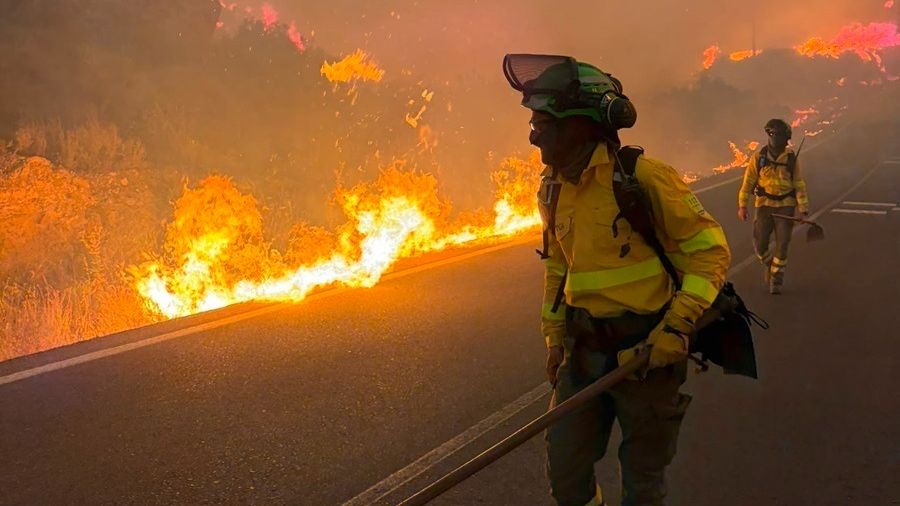 Nuevo incendio forestal en Sigüés: el fuego obliga a cerrar la N-240, desvía el tráfico y moviliza un amplio operativo