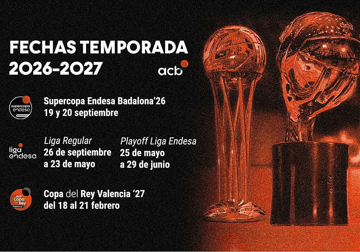Liga, Supercopa, Copa del Rey y play-offs: las fechas clave de la temporada en España