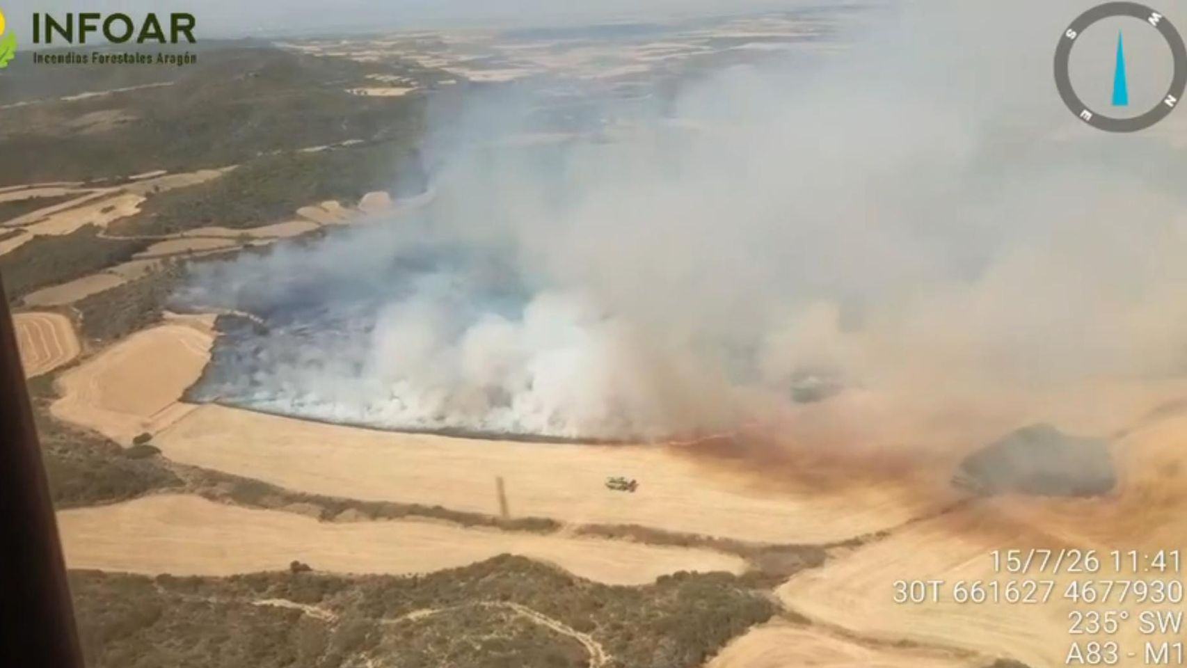 Máxima preocupación por el incendio de Orés: "Estamos ante uno de los de mayor potencial de crecimiento y destrucción"