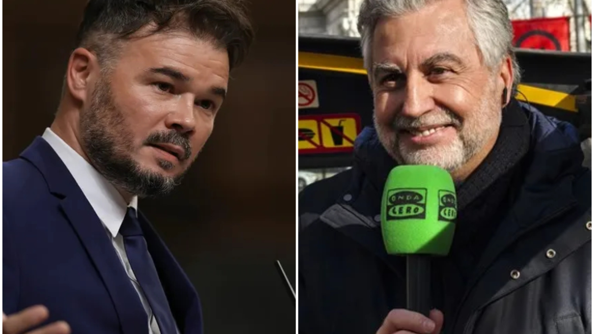 Rufián dice 'adiós' a Alsina con un recuerdo: “Le he escuchado con enorme respeto y temor durante todos estos años"