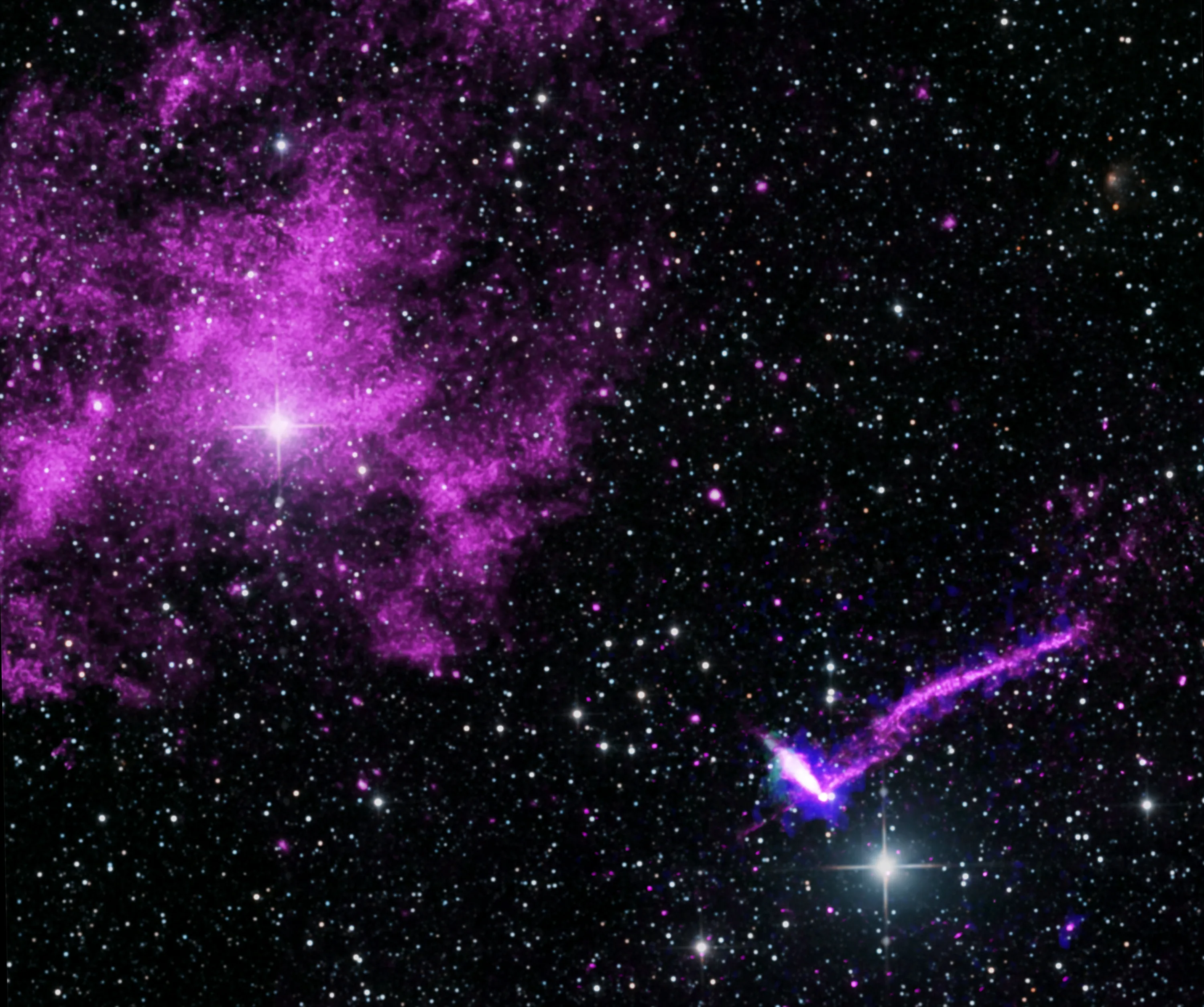 NASA’s Chandra and IXPE Study Pulsar in Lighthouse Nebula