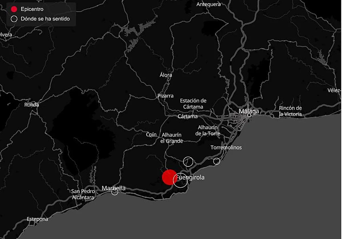 Registrado un terremoto en Fuengirola de magnitud 3,6