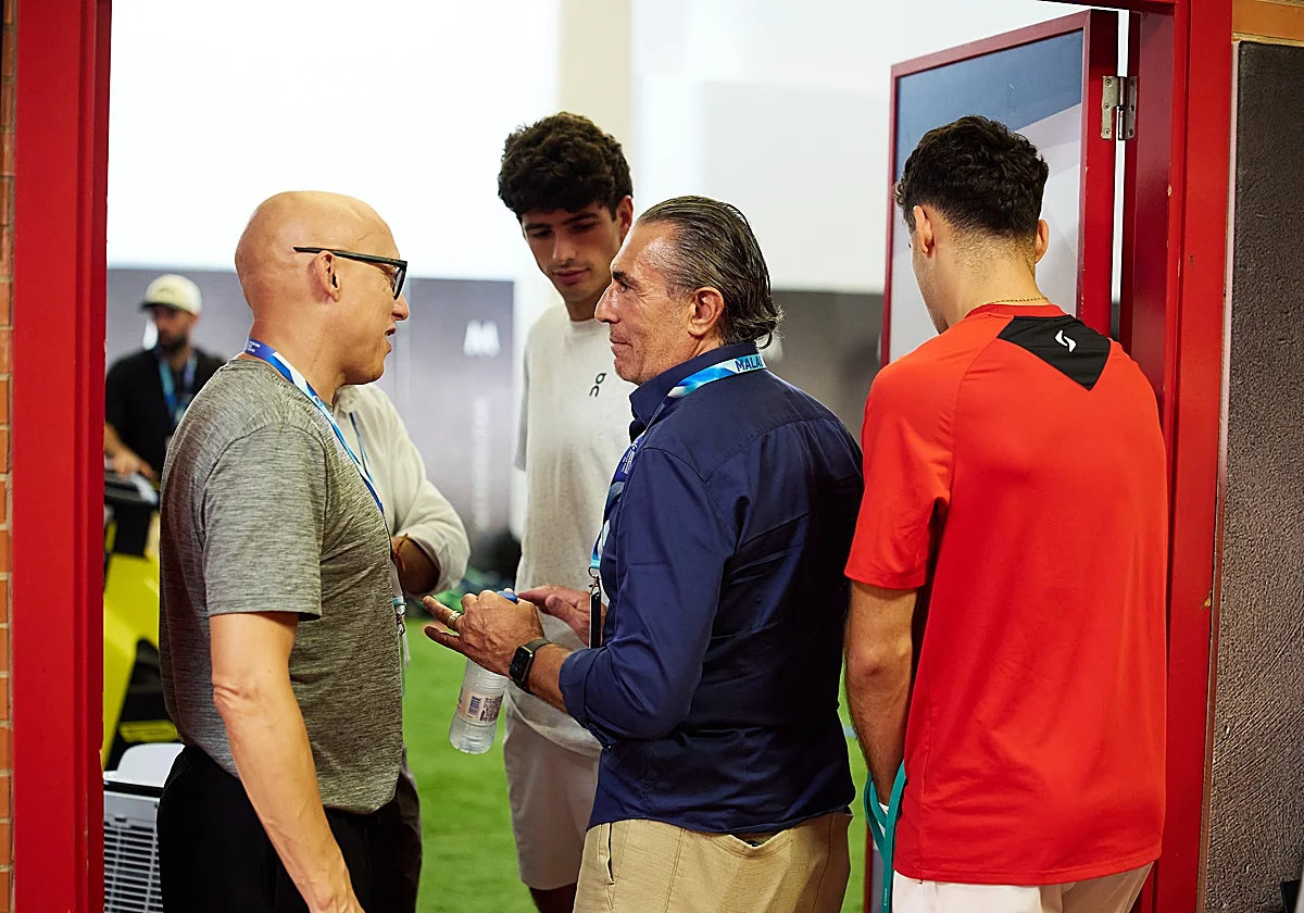 Sergio Scariolo, espectador de lujo en el Premier Padel del Martín Carpena
