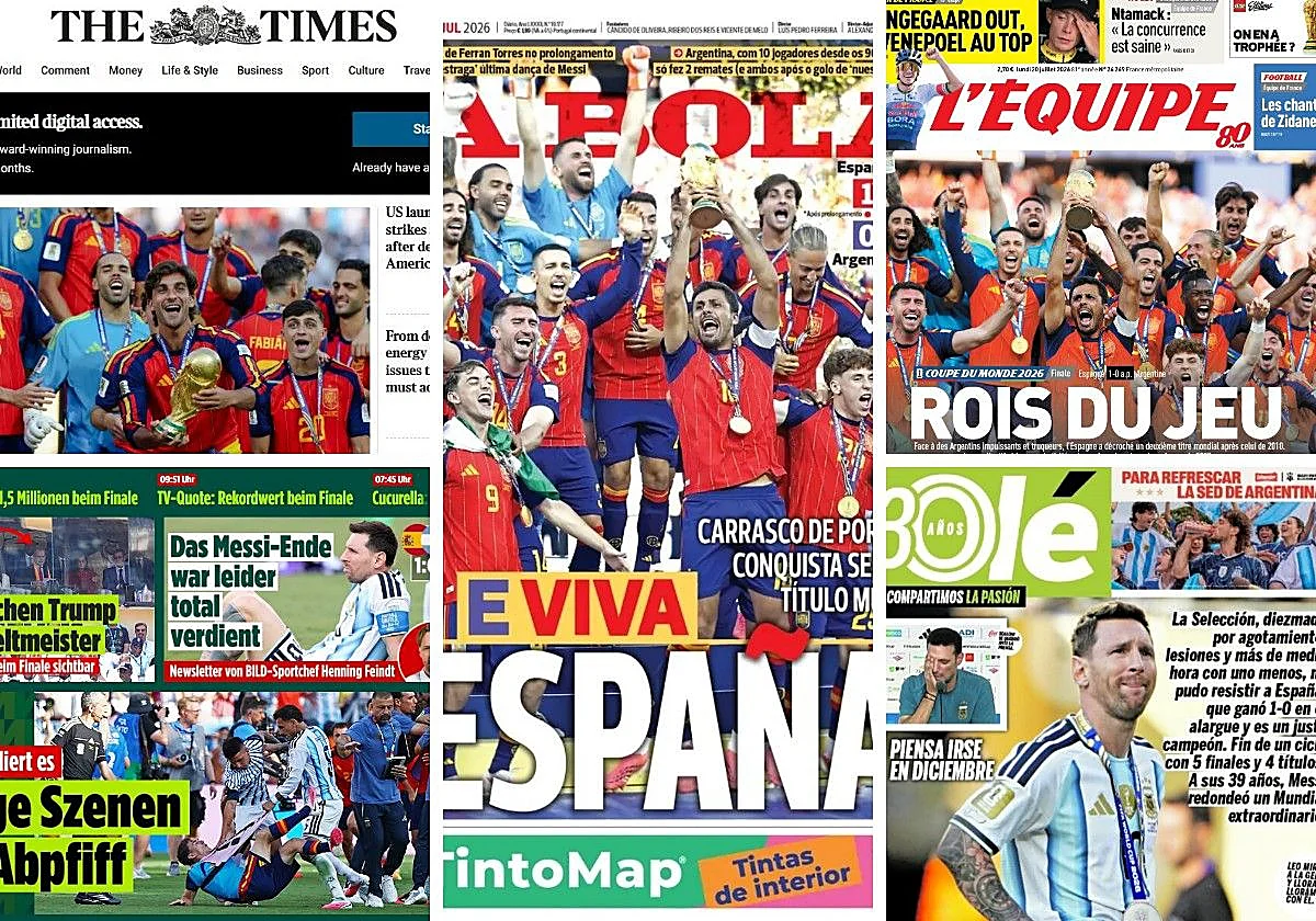 Clamor mundial por España y éxtasis británico: «Fútbol 1-Delincuentes 0»