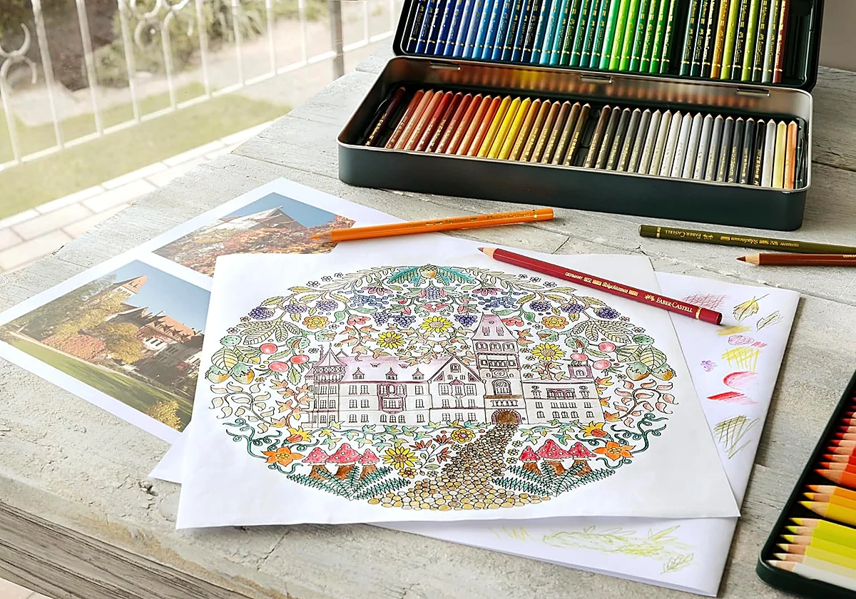 Pinta y colorea lo que quieras con el estuche de 120 lápices de colores Faber‑Castell