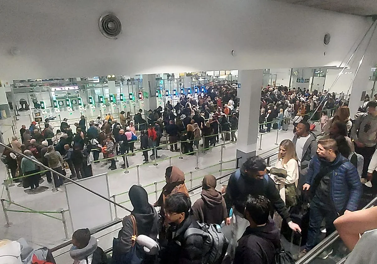 Compañías aéreas advierten a los viajeros de largas colas en el aeropuerto de Málaga